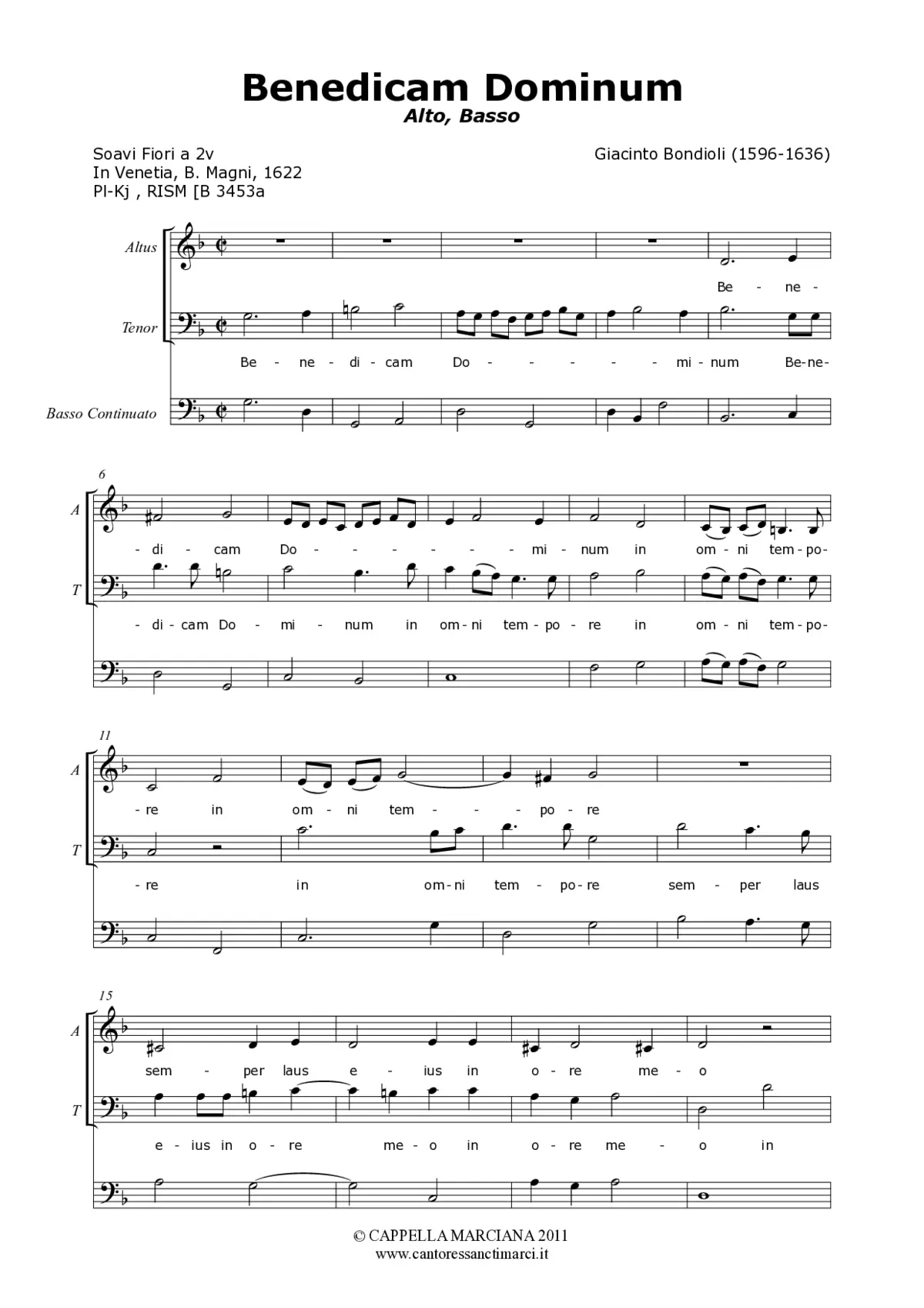 Benedicam Dominum - Page 1