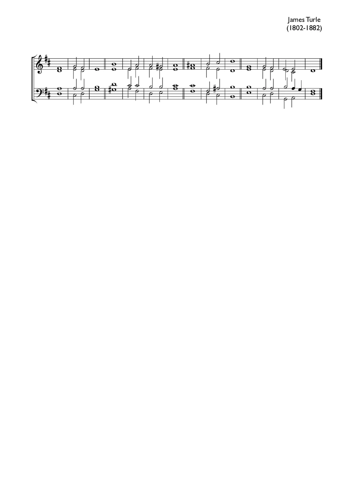 Double chant in D major - Page 1