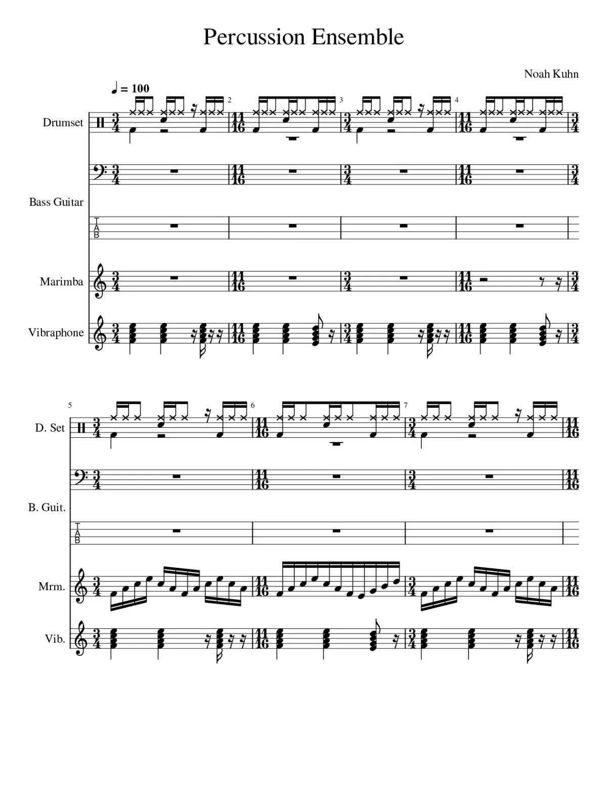 Percussion Ensemble WIP - Page 1