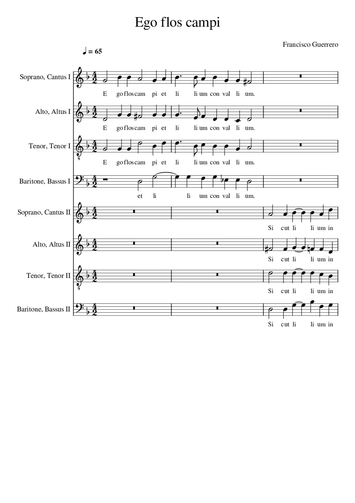 Ego Flos Campi - Page 1