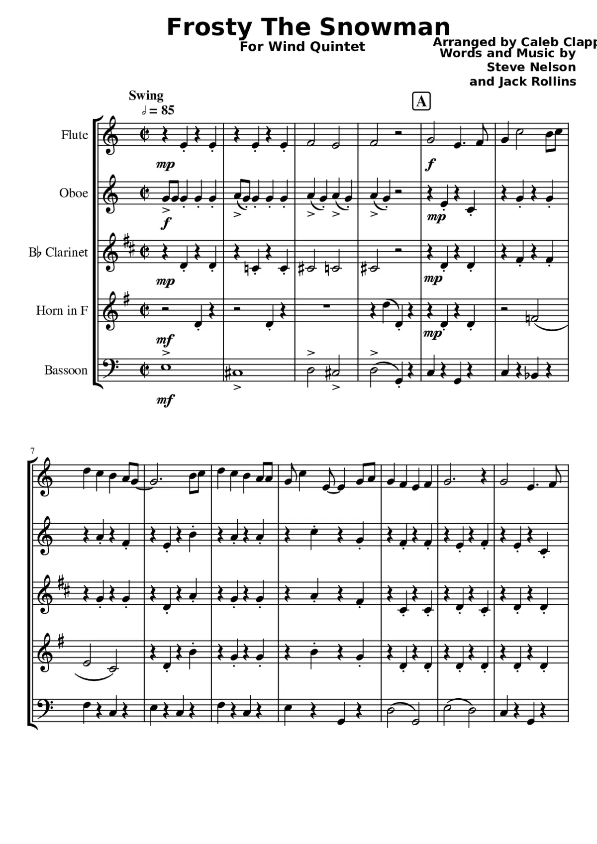 Frosty the Snowman - Page 1