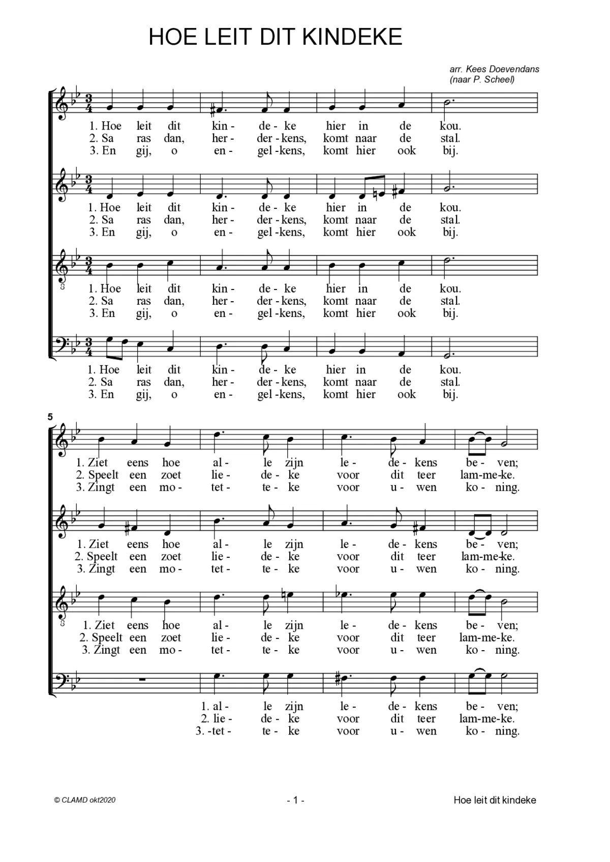Hoe leit dit kindeke - Page 1