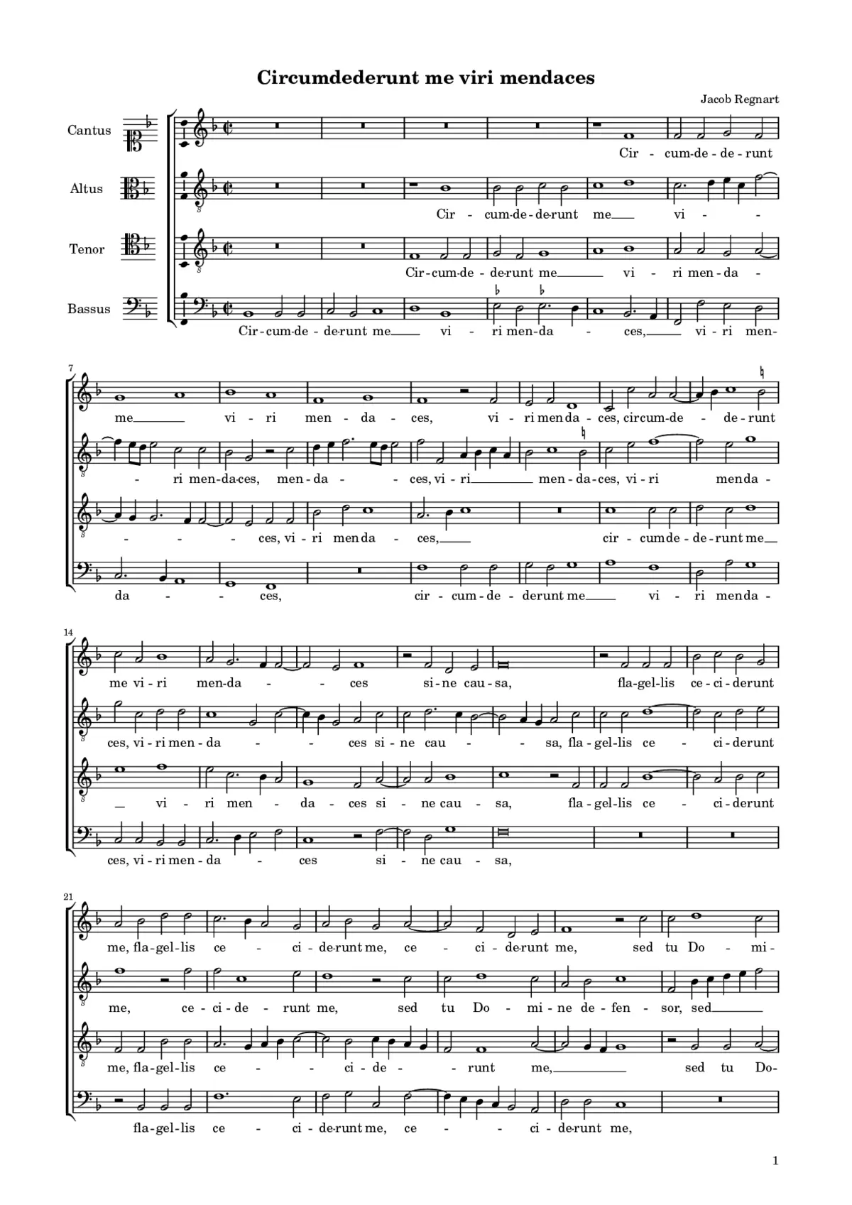Circumdederunt me viri mendaces - Page 1