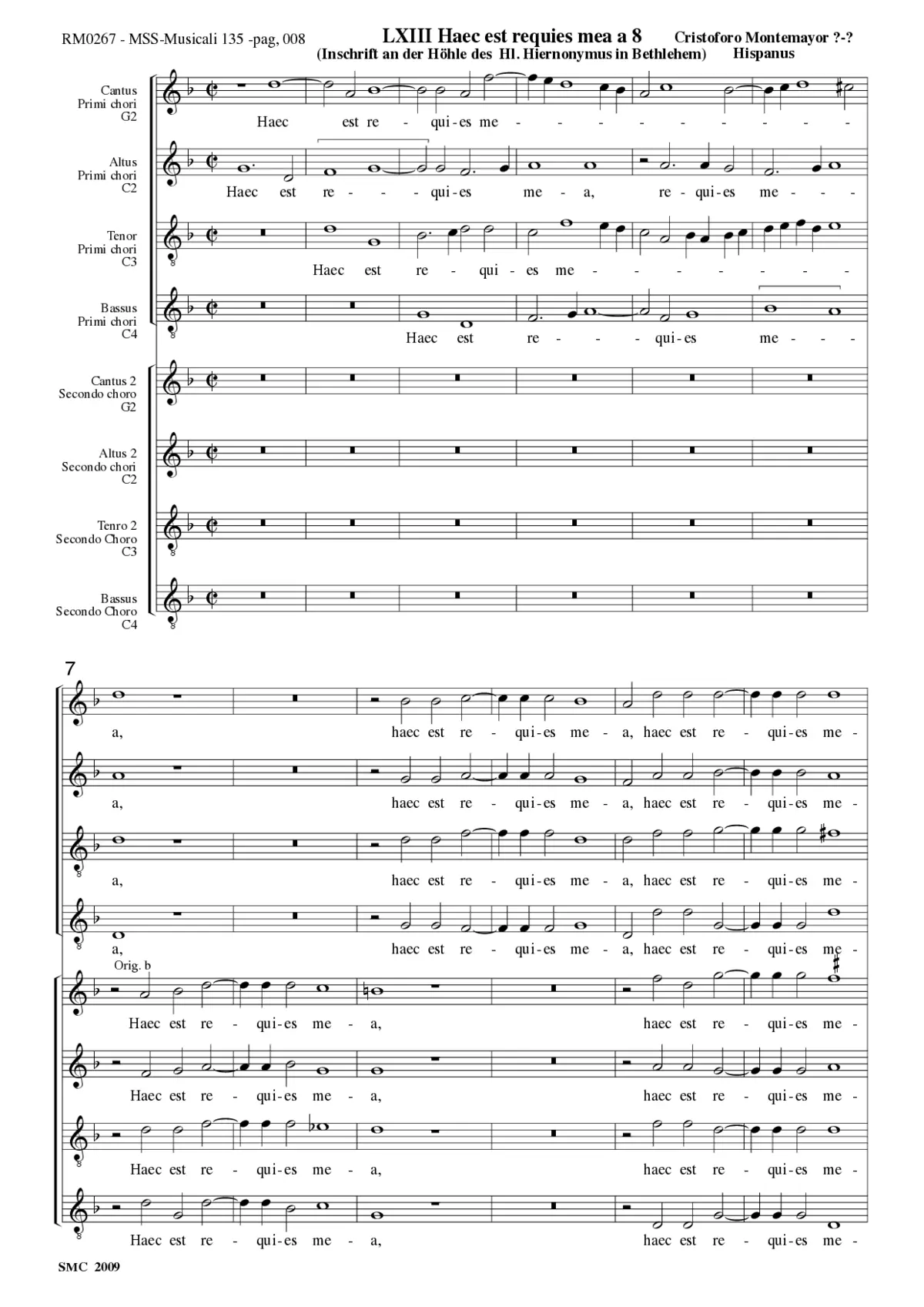 Haec est requies mea a 8 - Page 1