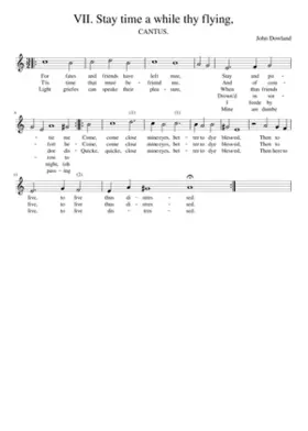 VII. Stay time a while thy flying