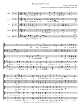 Luci a me dolci e care