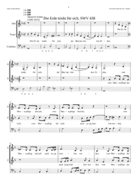 Die Erde trinkt für sich SWV 438