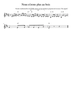 Nous n'irons plus au bois