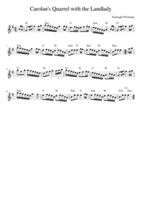 Carolan's Quarrel With The Landlady