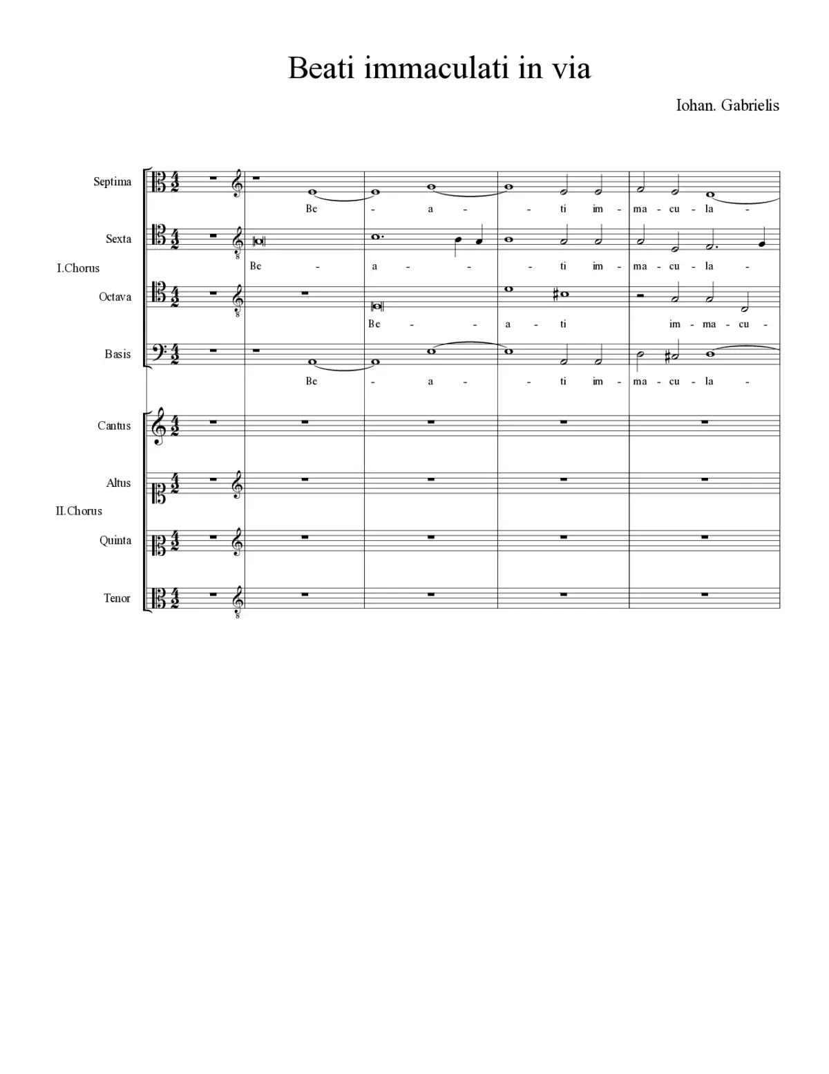 Beati immaculati in via - Page 1