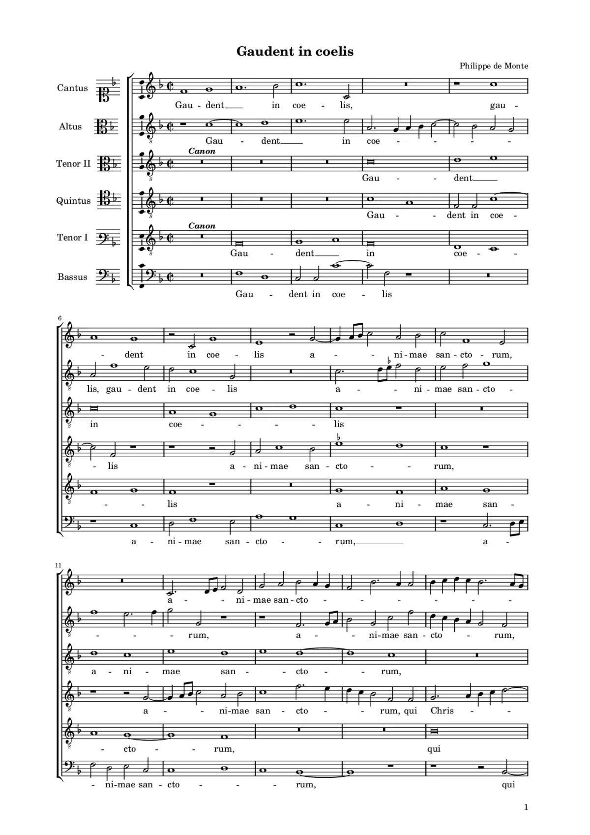 Gaudent in coelis - Page 1