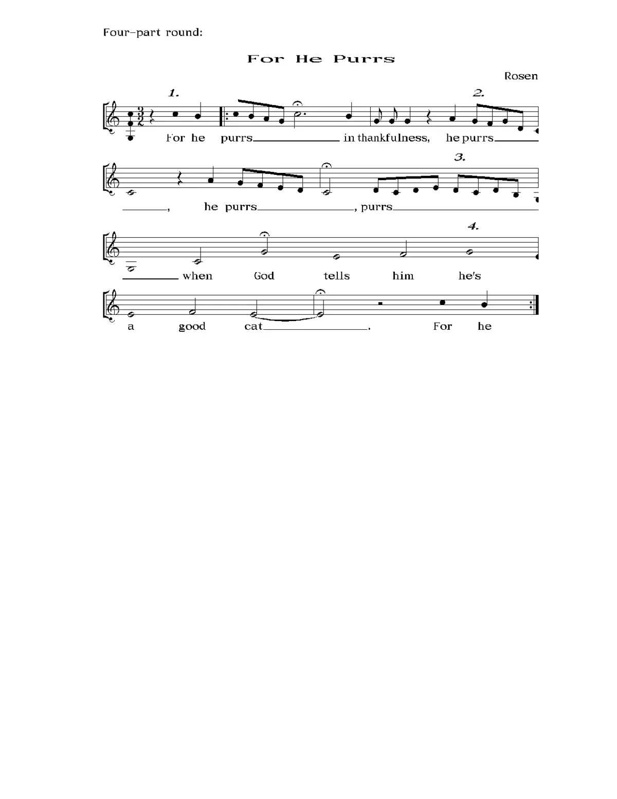 For he purrs - Page 1