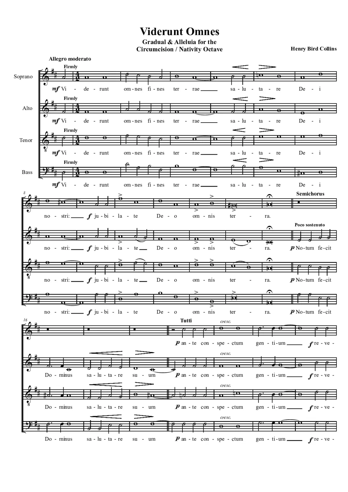 Circumcision / Nativity Octave Gradual & Alleluia - Page 1