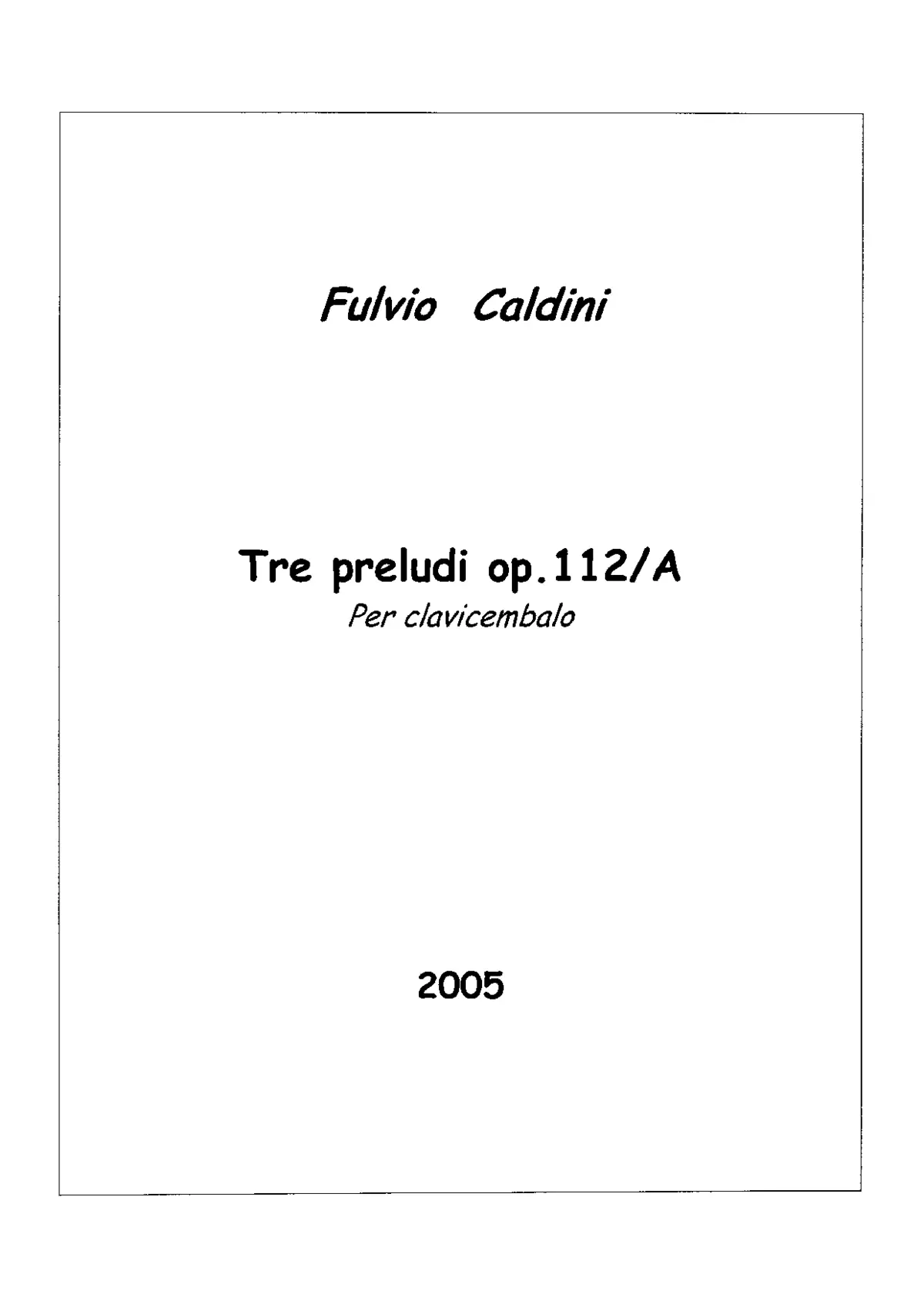 3 Preludi, Op.112a - Page 1