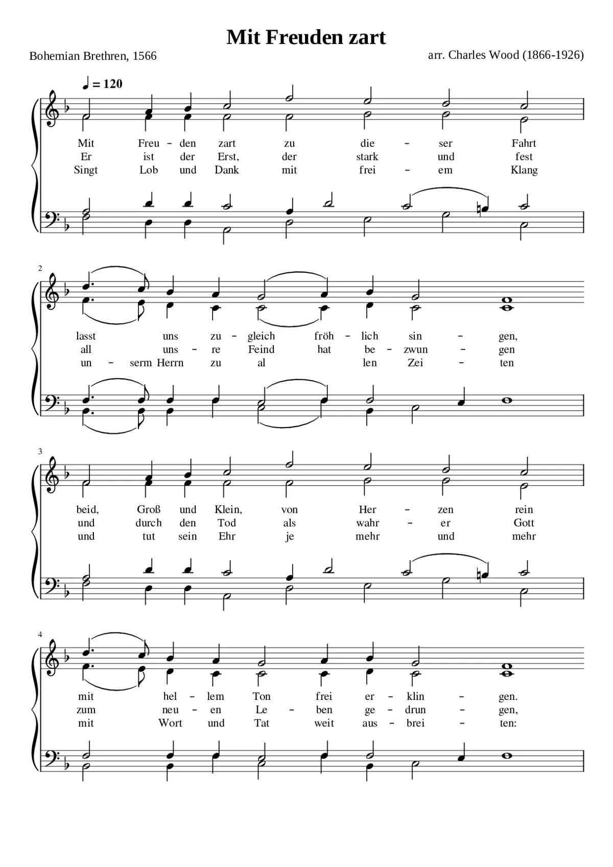 Mit Freuden zart - Page 1