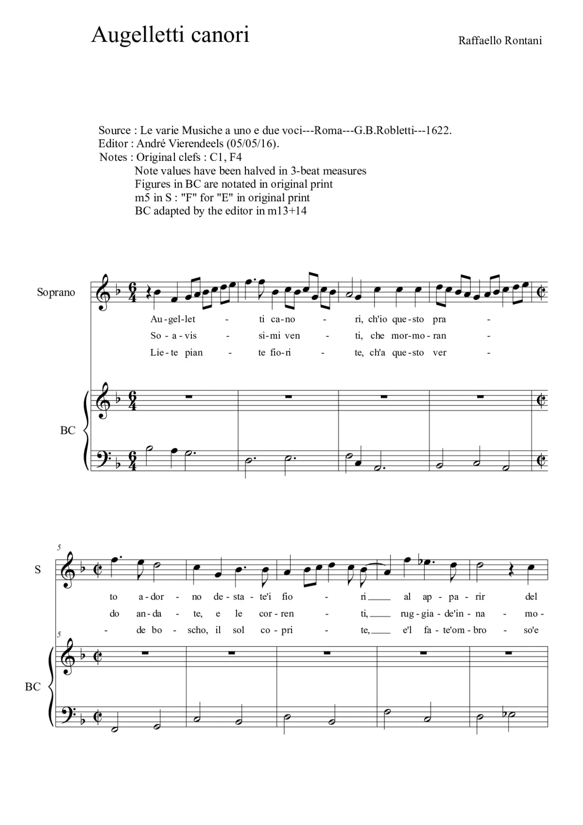 Augelletti canori - Page 1