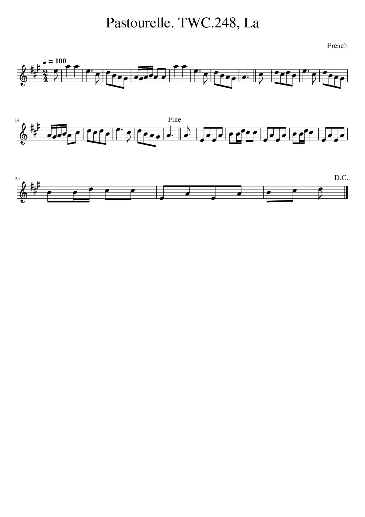 Pastourelle. TWC.248 La - Page 1