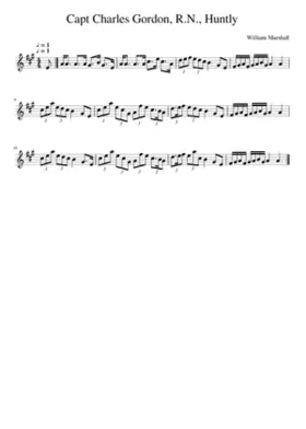 Capt Charles Gordon R.N. Huntly