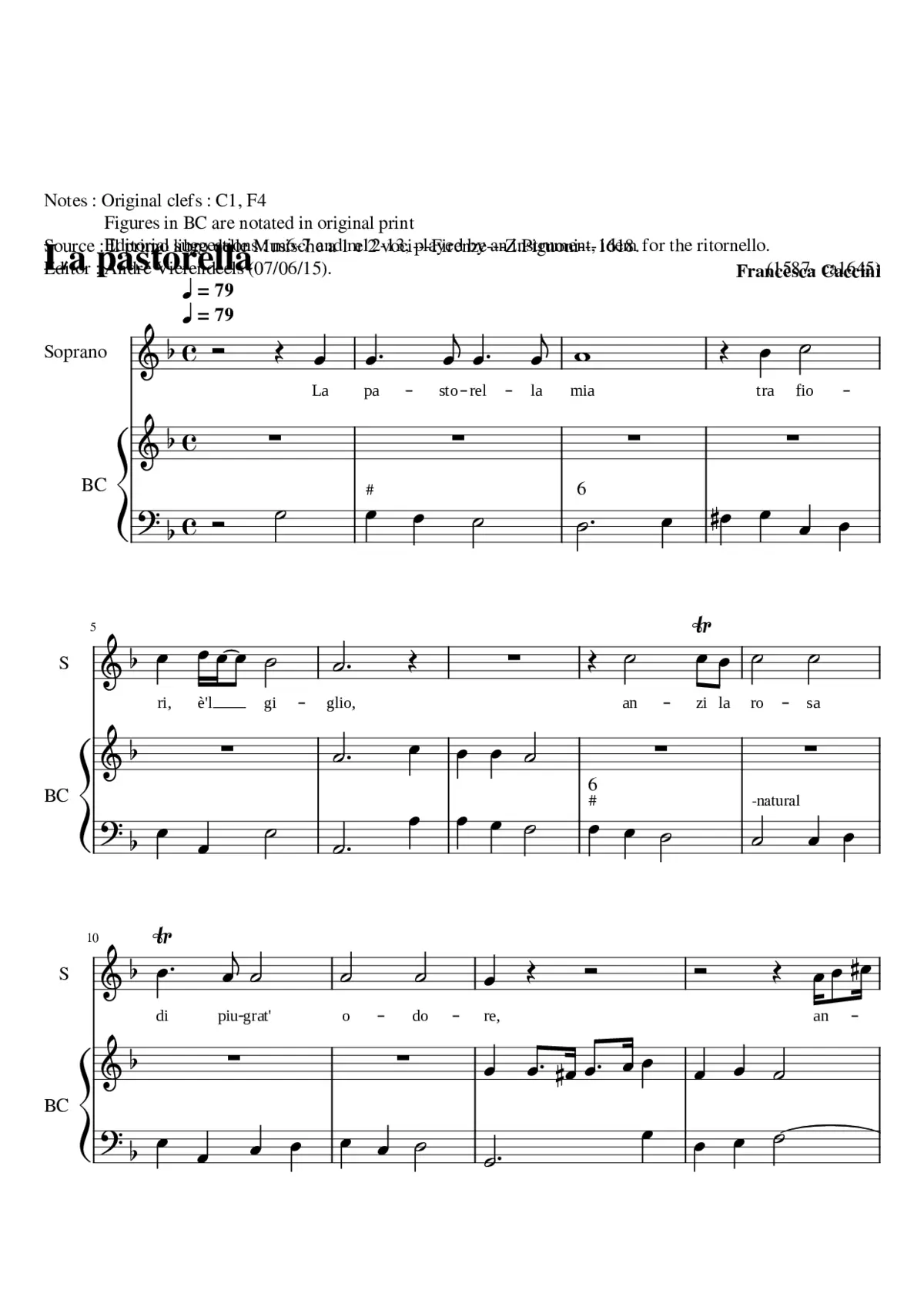 La pastorella - Page 1