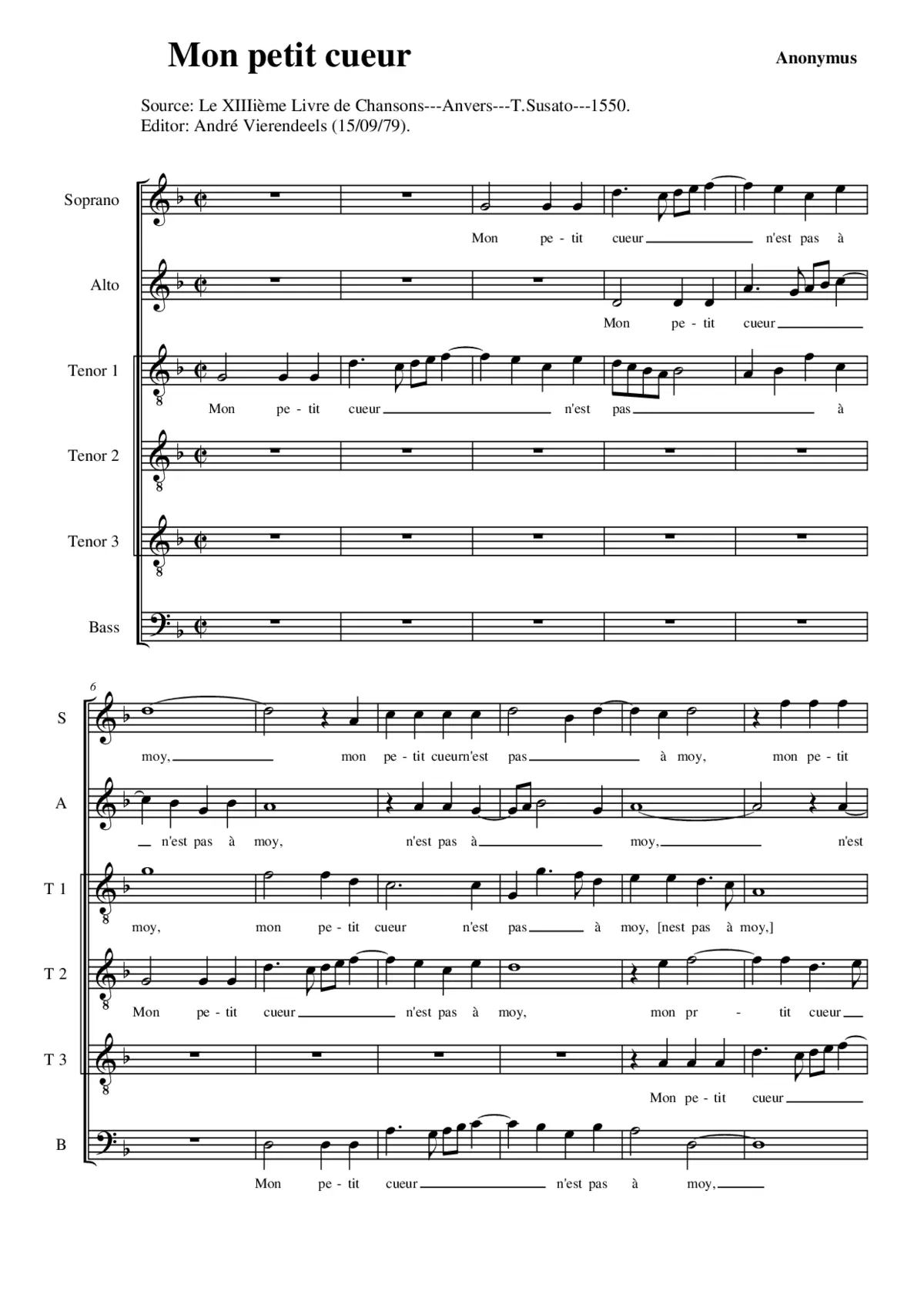 Mon petit cueur - Page 1
