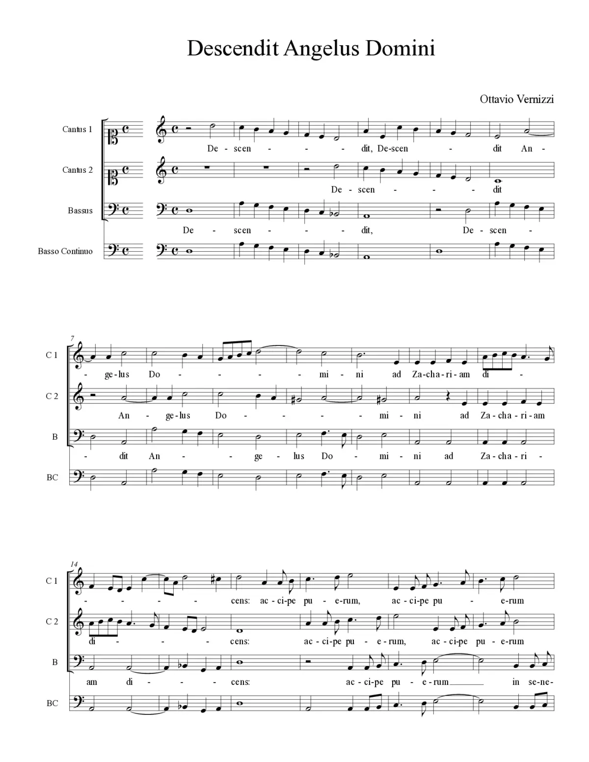 Descendit Angelus Domini - Page 1