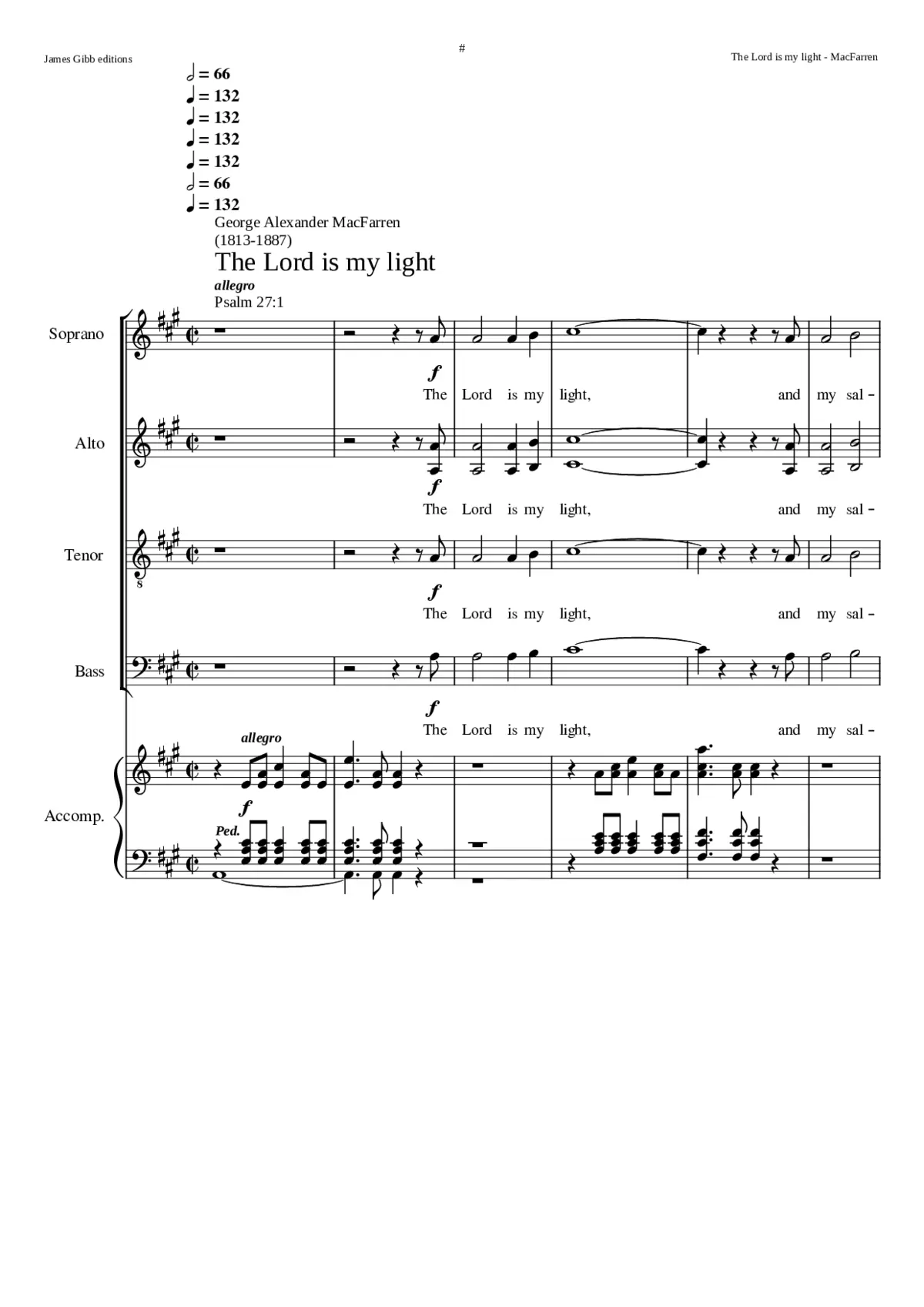 The Lord is my light - Page 1