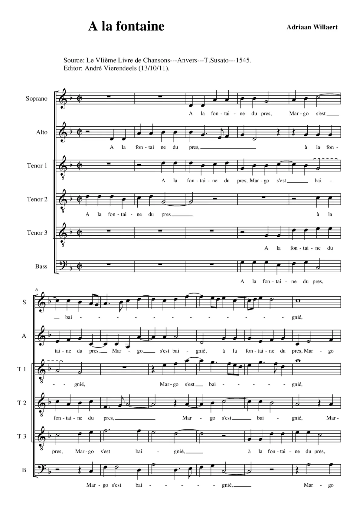 A la fontaine - Page 1