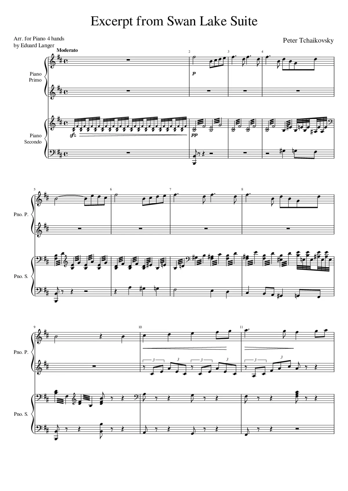 Swan Lake (suite) Op.20a - Page 1