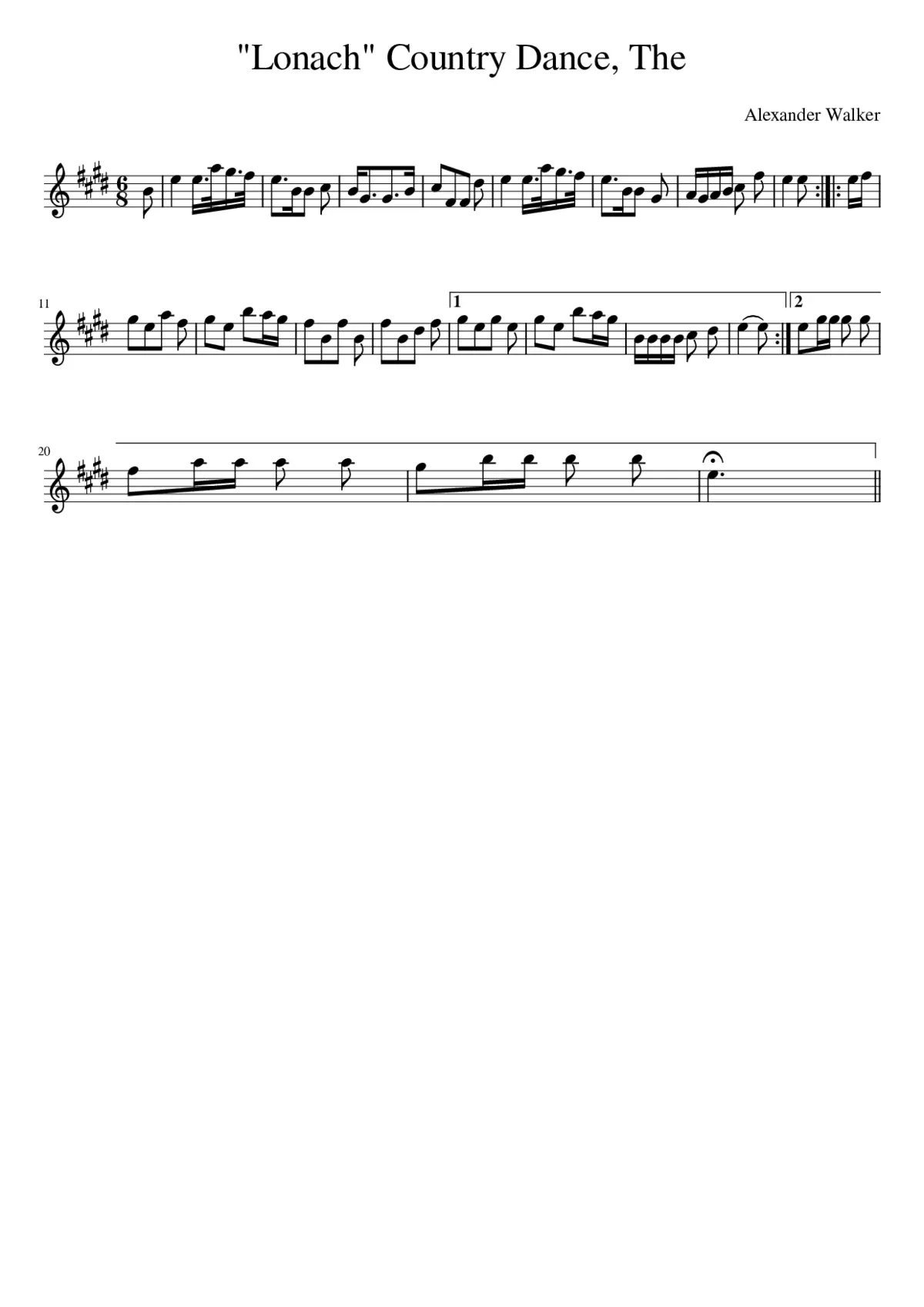 The Lonach Country Dance - Page 1