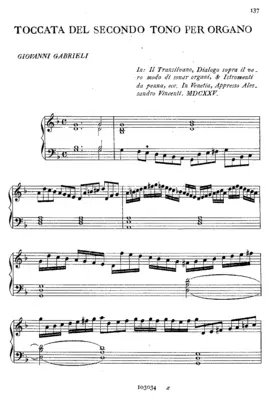Toccata del secondo tono