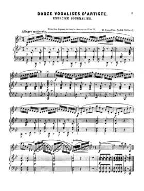 12 Vocalises d'artiste