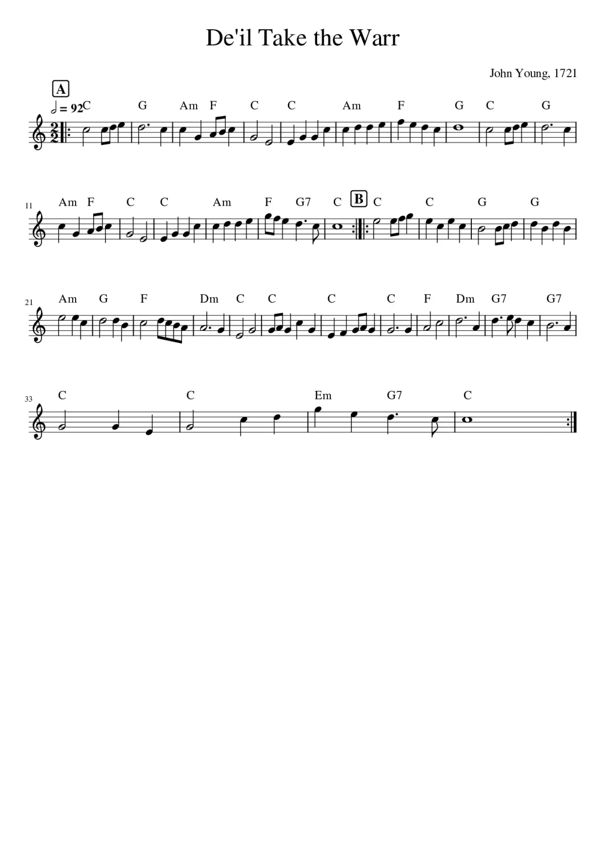 De'il Take the Warr - Page 1