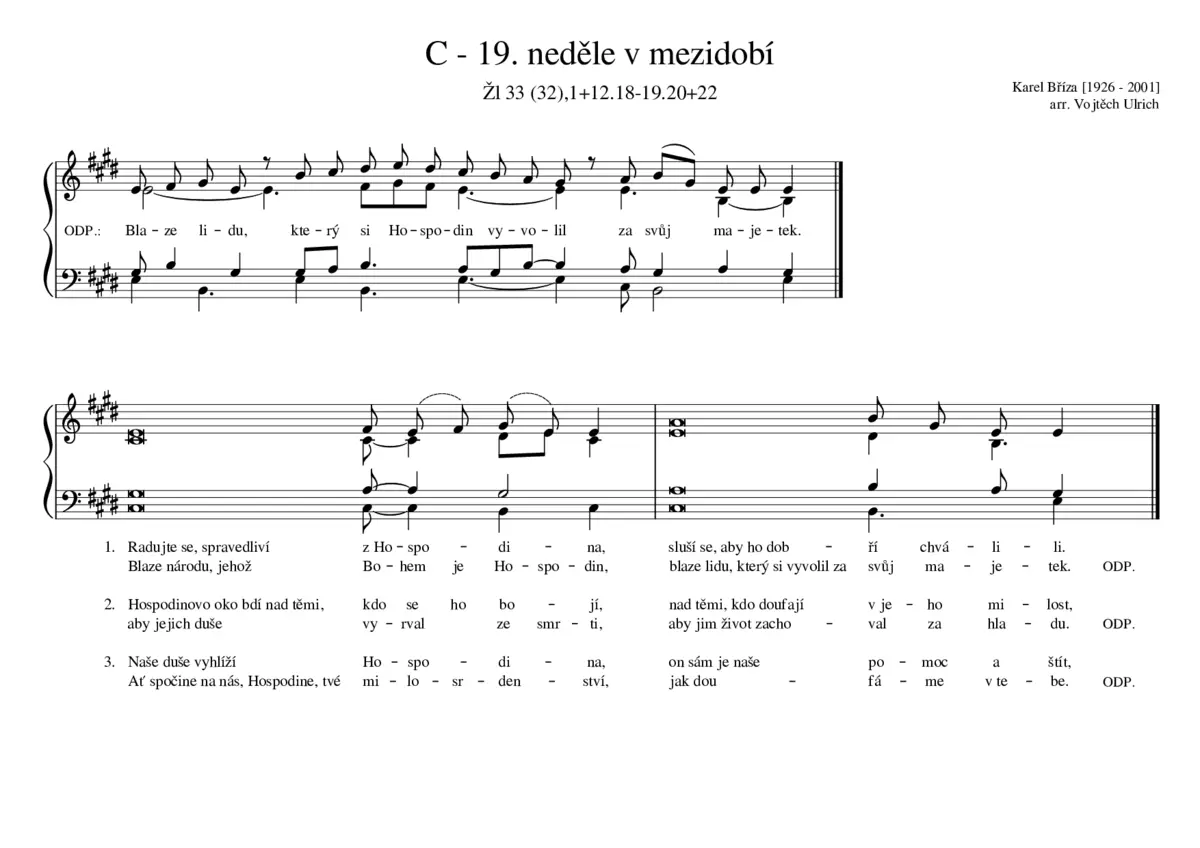 C - 19. neděle v mezidobí - Page 1