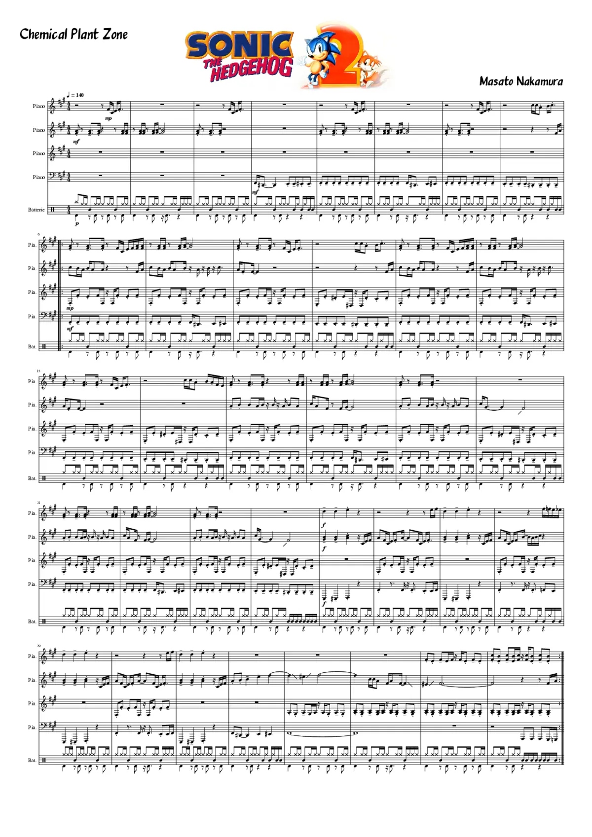 sonic the hedgehog 2 chemical plant zone - Page 1