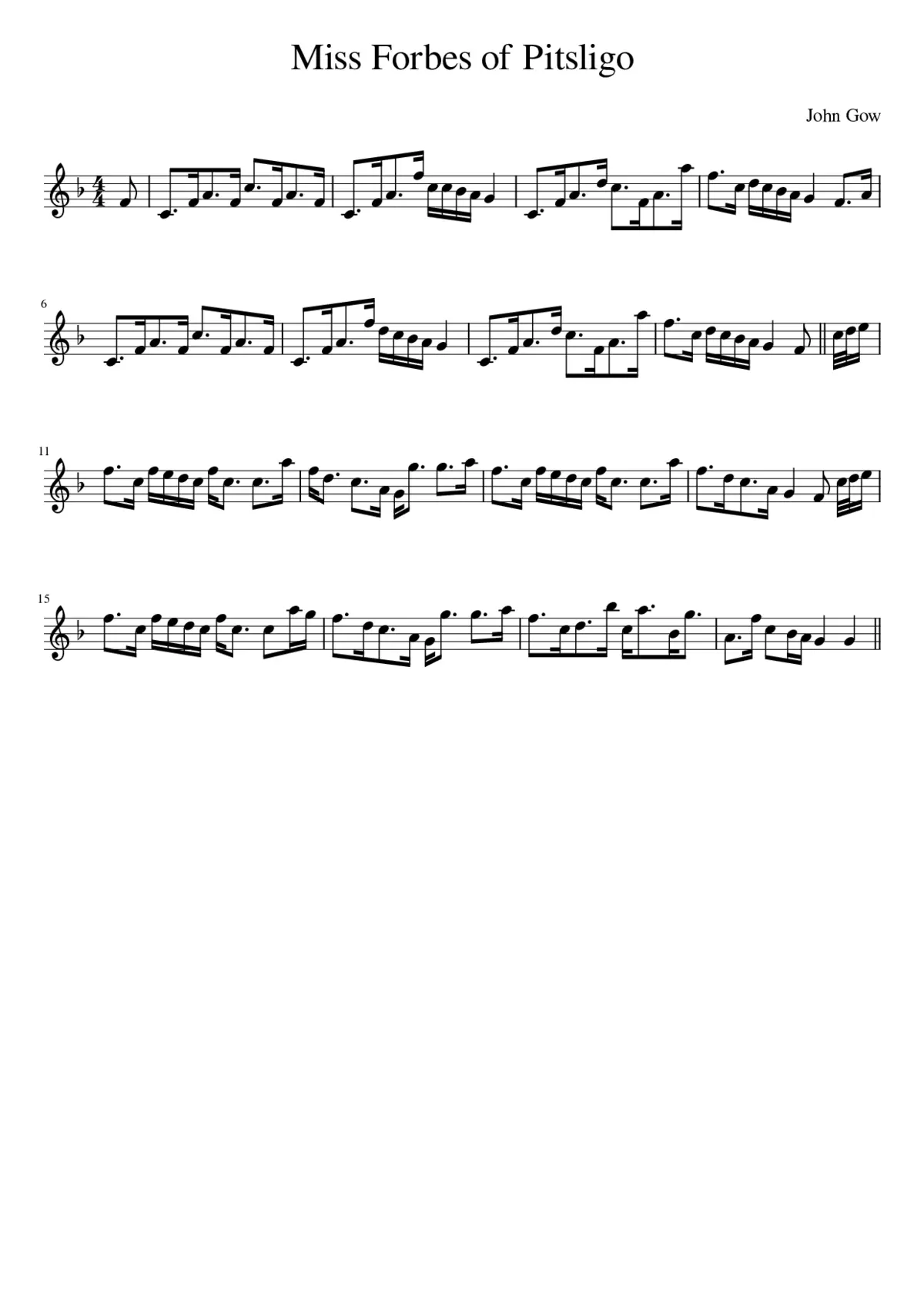 Miss Forbes of Pitsligo - Page 1