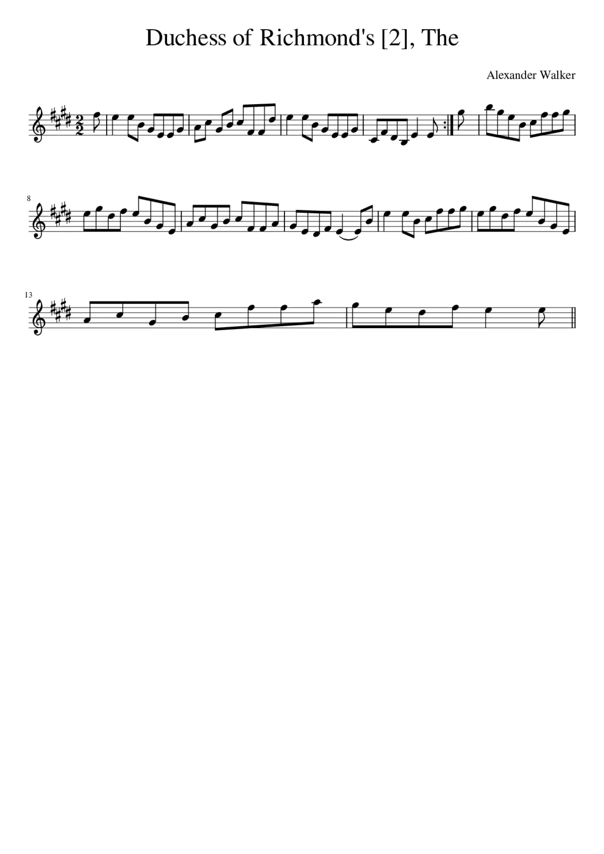 The Duchess of Richmond's - Page 1