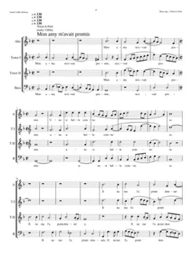 Mon amy m'avoit promis