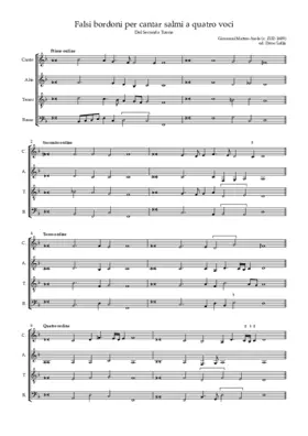 Falsi bordoni secundi toni