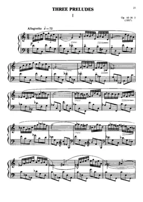 Etude et 3 Preludes