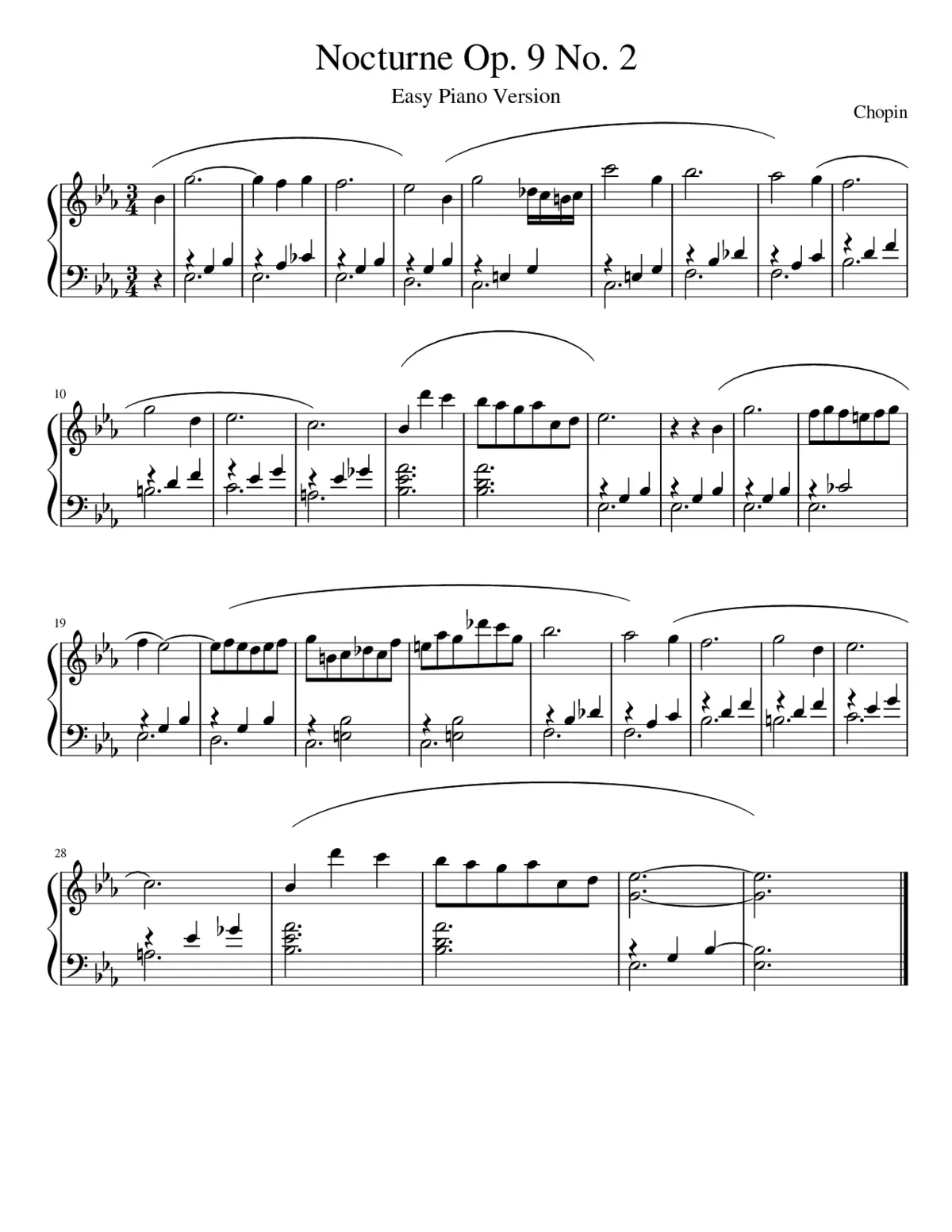 Nocturnes Op.9 - Page 1
