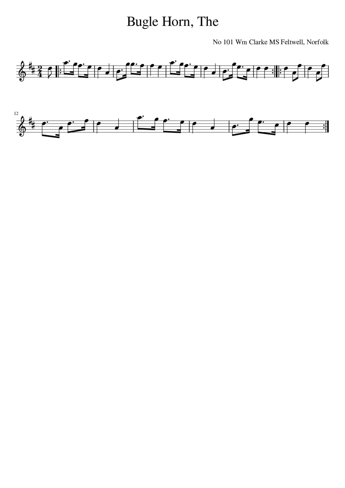 The Bugle Horn - Page 1