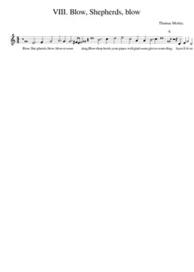 VIII. Blow Shepherds blow