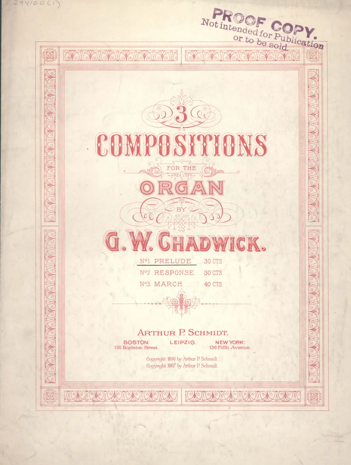 3 Compositions for the Organ - Page 1