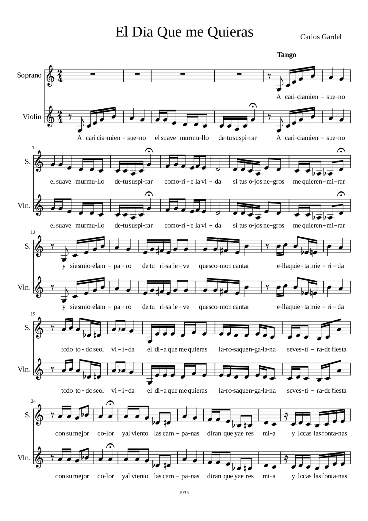 el dia que me quieras - Page 1