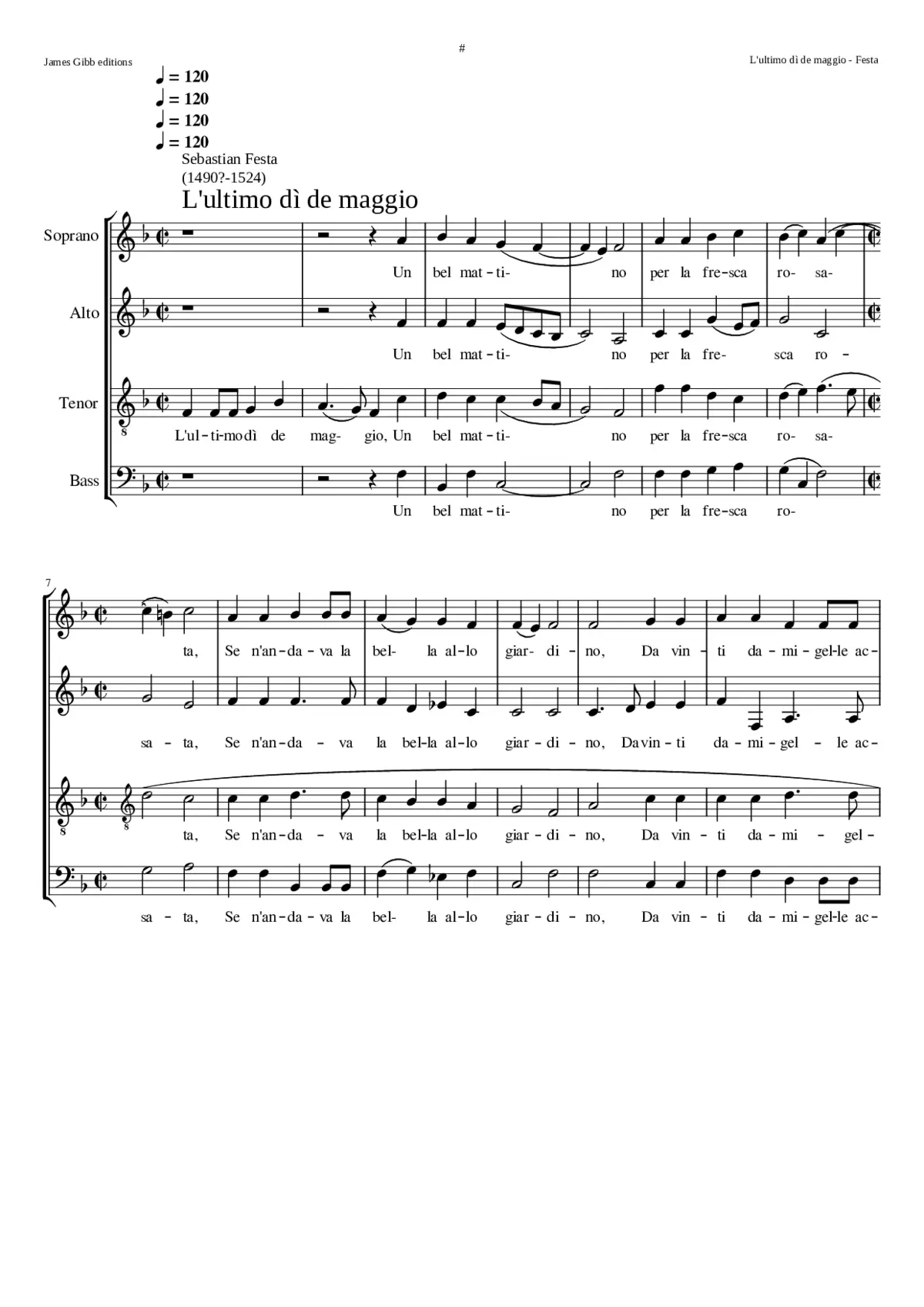 L'ultimo dì de maggio - Page 1