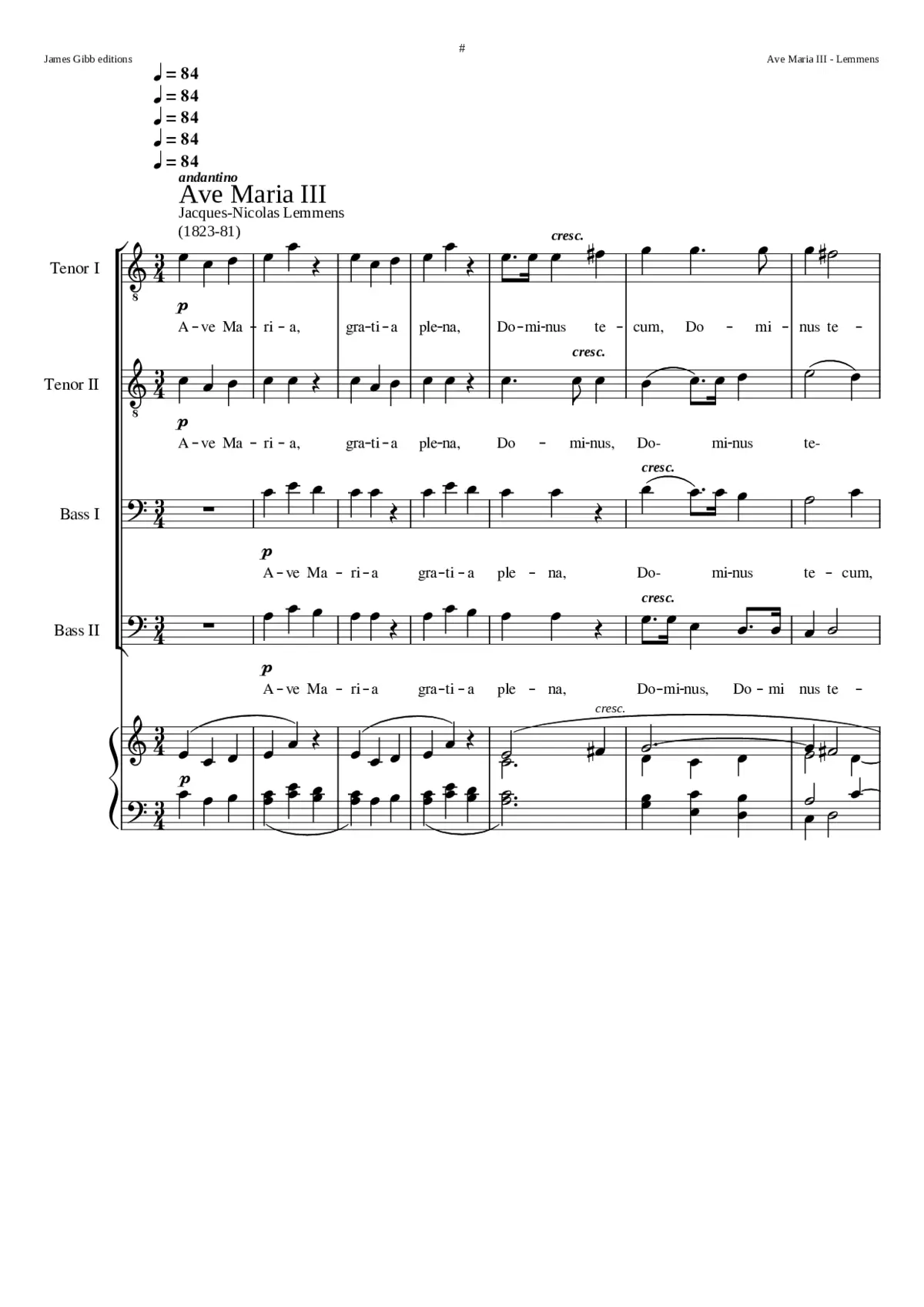 Ave Maria III - Page 1