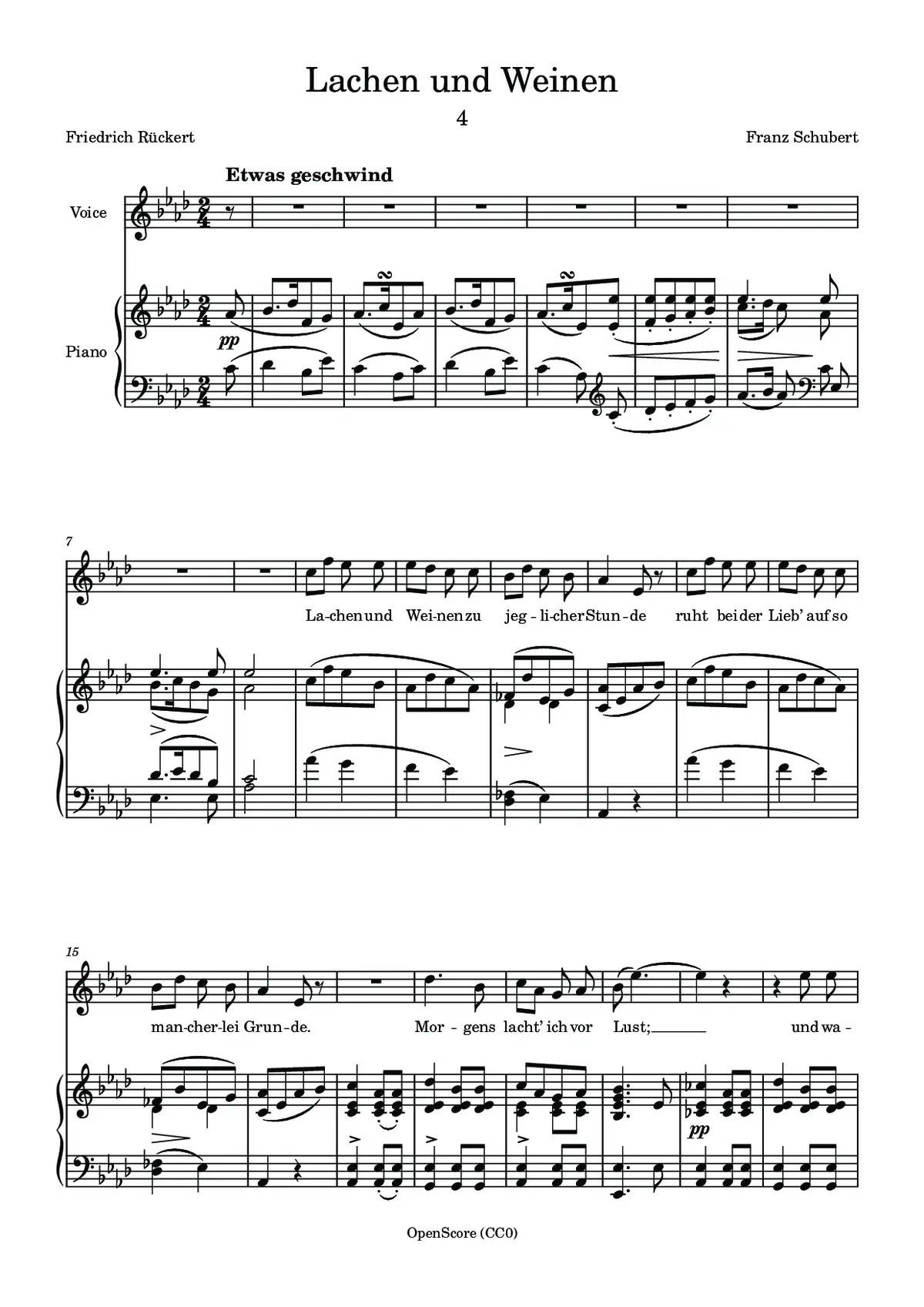 Lachen und Weinen - Page 1