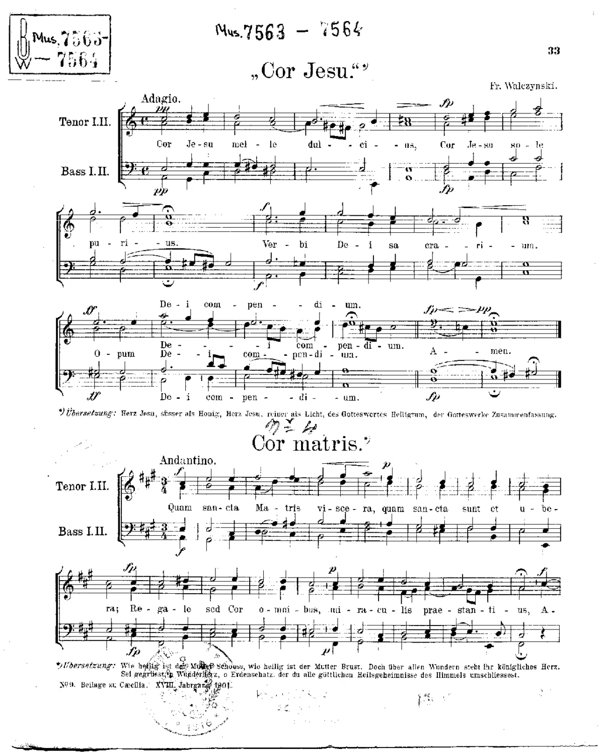 3 Choral pieces - Page 1