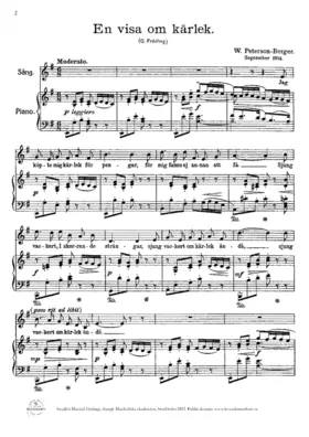 2 Songs by Gustaf Fröding