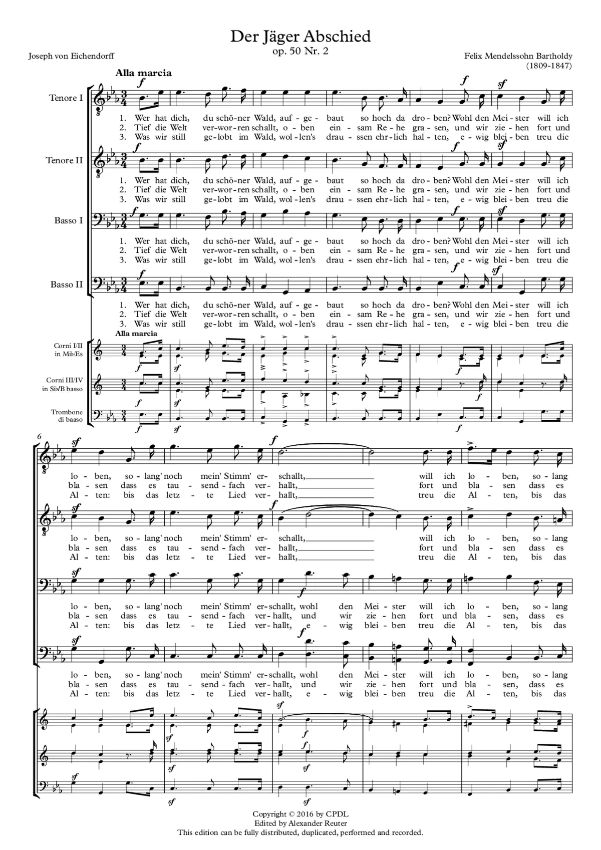 Der Jäger Abschied - Page 1